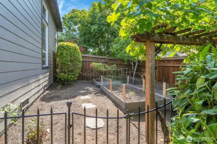 Garden space on other side of the home