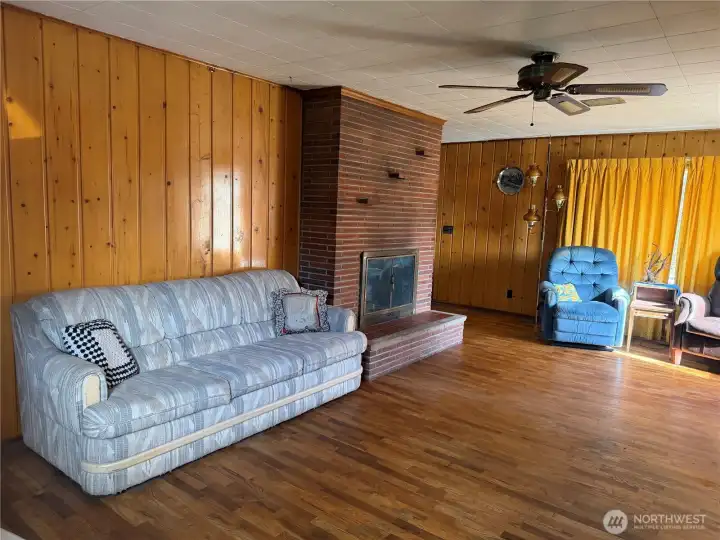 Check out the fireplace!