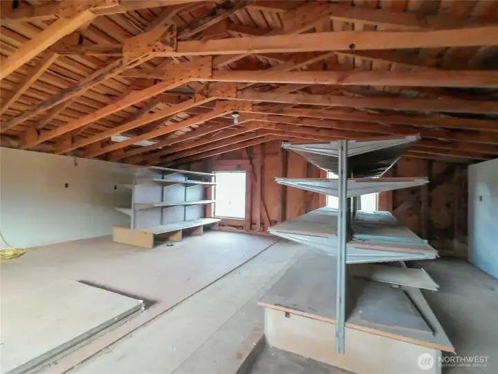 Upstairs in the "barn"