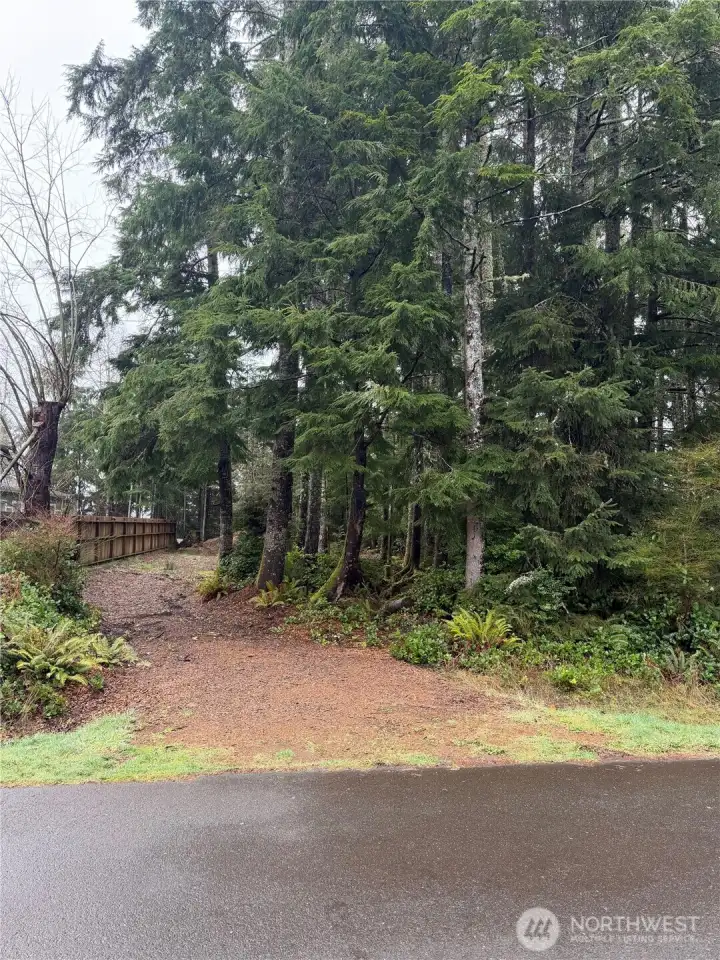 Driveway from street onto property
