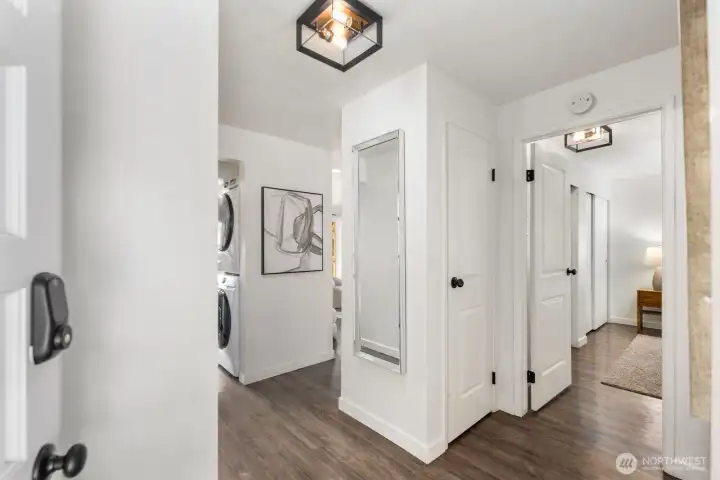 Enter into a thoughtful layout and spacious living.