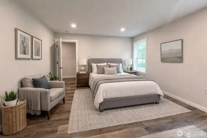 3rd bedroom virtually staged, All pictures of previous build to depict features and quality