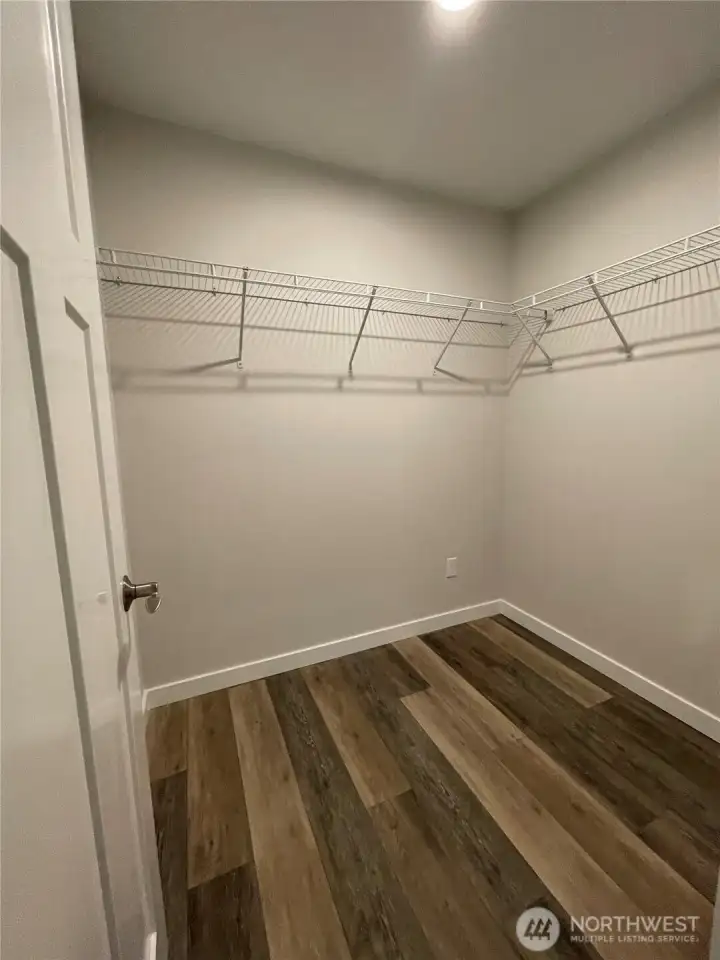 primary walk in closet  pictures of previous build to depict features and quality