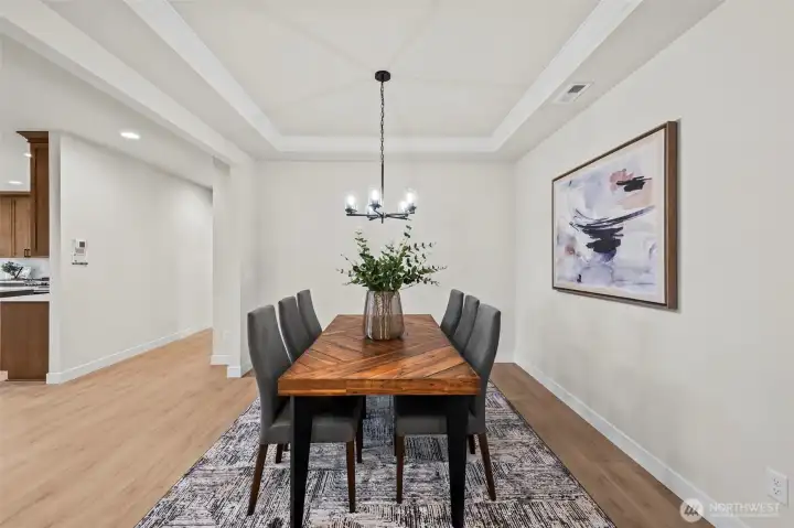 This image depicts a previously built model home for illustrative purposes only. The actual property being offered may differ in design, finishes, and features.