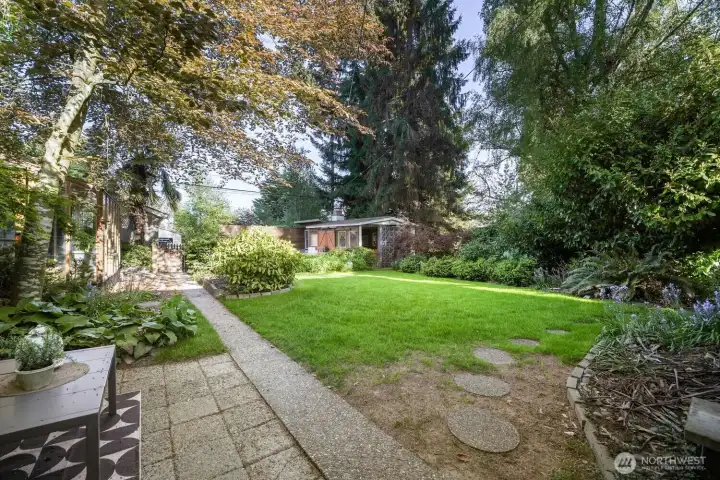 A HUGE backyard!