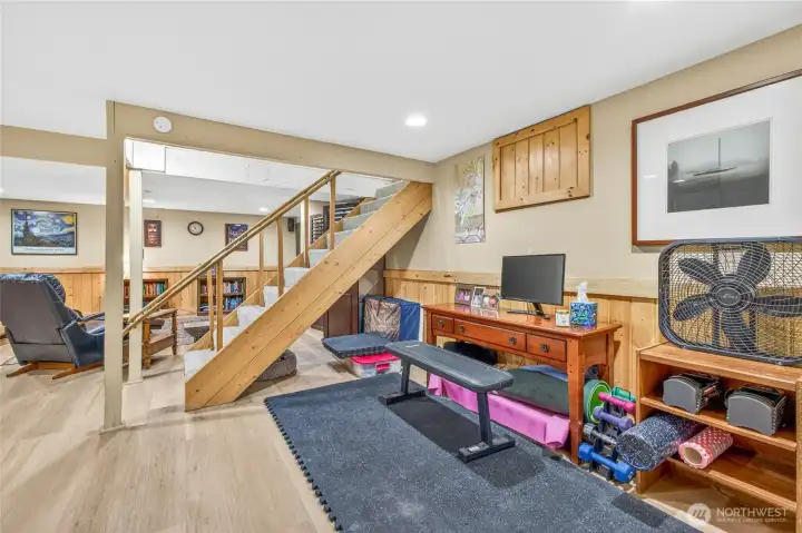 Basement flex space Basement flex space