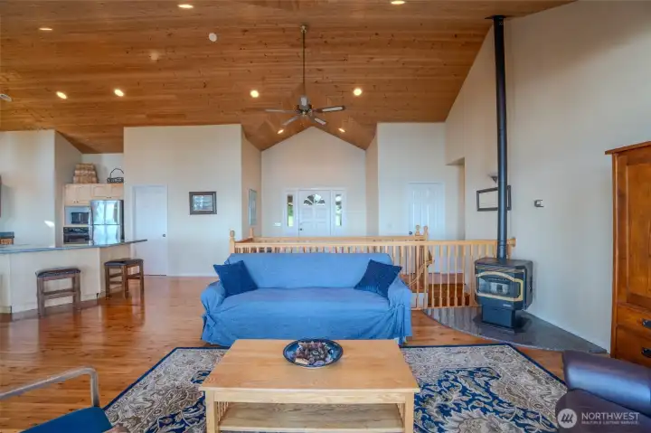 Comfortable main-level living room.