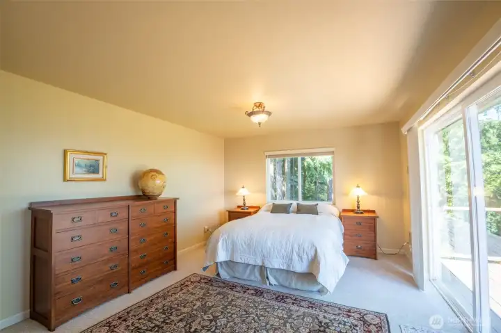 Spacious primary bedroom with private ensuite bath.