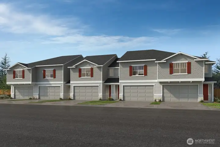 Rendering of Exterior - Colors and Elevations may vary throughout the community