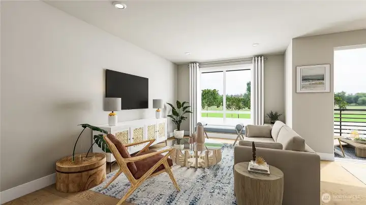 Great Room with gorgeous territorial views! (Facade, Ext Colors, Interior Photos & Floor Plans for illustrative purposes only. Actual Facade, Ext Colors, Interiors & Floor Plans may differ.)