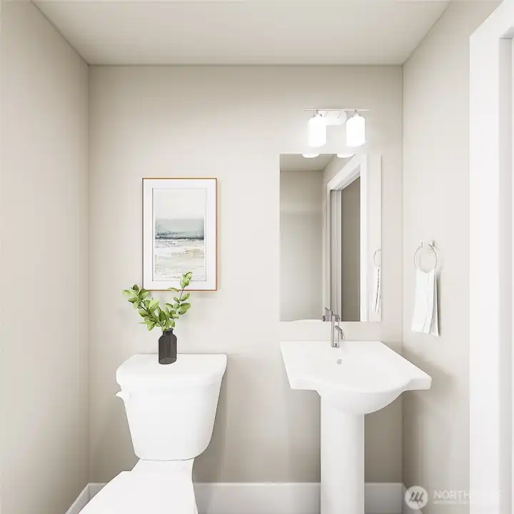 Main Floor Powder (Facade, Ext Colors, Interior Photos & Floor Plans for illustrative purposes only. Actual Facade, Ext Colors, Interiors & Floor Plans may differ.)