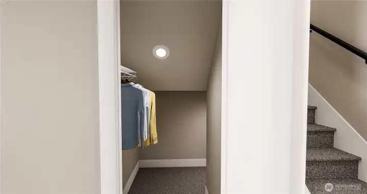 Bonus Room Storage Closet (Facade, Ext Colors, Interior Photos & Floor Plans for illustrative purposes only. Actual Facade, Ext Colors, Interiors & Floor Plans may differ.)