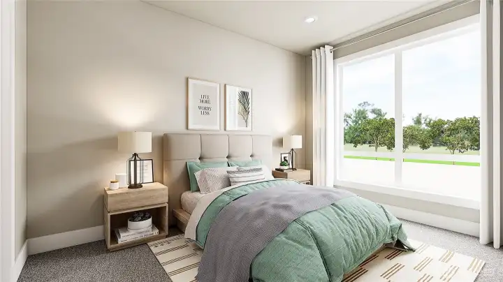 Guest Room with walk-in closet (Facade, Ext Colors, Interior Photos & Floor Plans for illustrative purposes only. Actual Facade, Ext Colors, Interiors & Floor Plans may differ.)