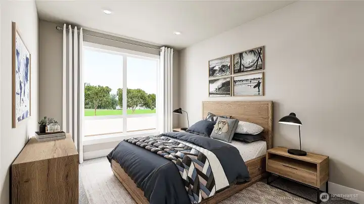 Guest Room with walk-in closet (Facade, Ext Colors, Interior Photos & Floor Plans for illustrative purposes only. Actual Facade, Ext Colors, Interiors & Floor Plans may differ.)