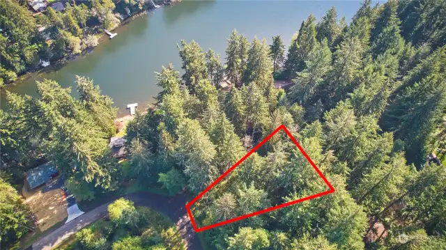 Aerial Shot Of Property. Lines are Approximate..
