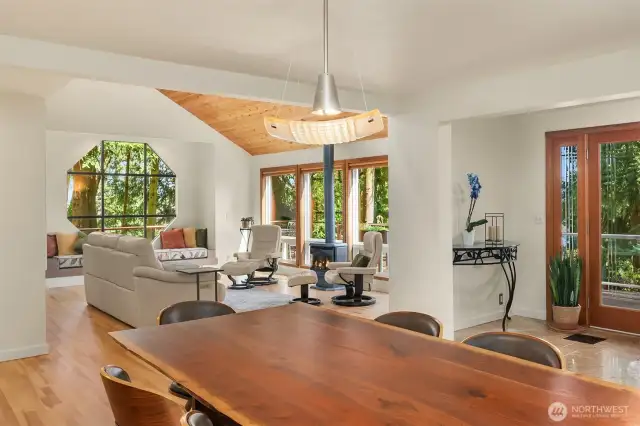 This contemporary design offers such a wonderful mix of wood accents. New interior paint has been added in the last couple years.