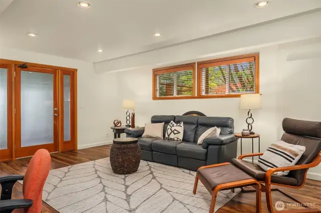 The lower level is versatile as a recreation room. Need extended living for family, friends or an Au Pair?
