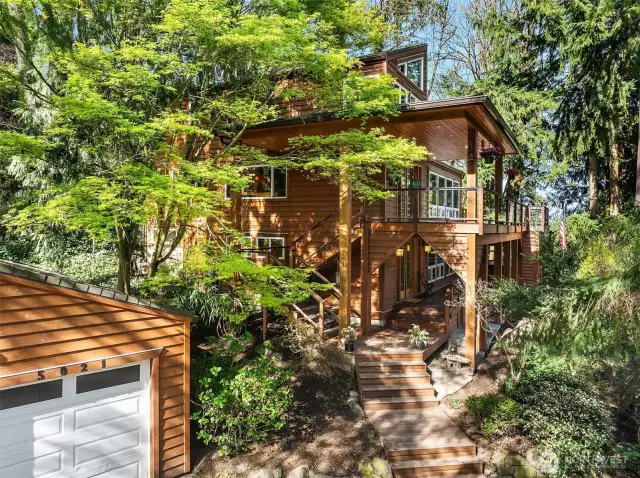 A captivating oasis! This home is carefully crafted and built to last.
