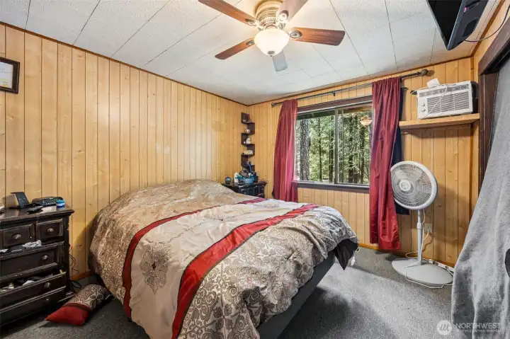 Main level bedroom has double closets.