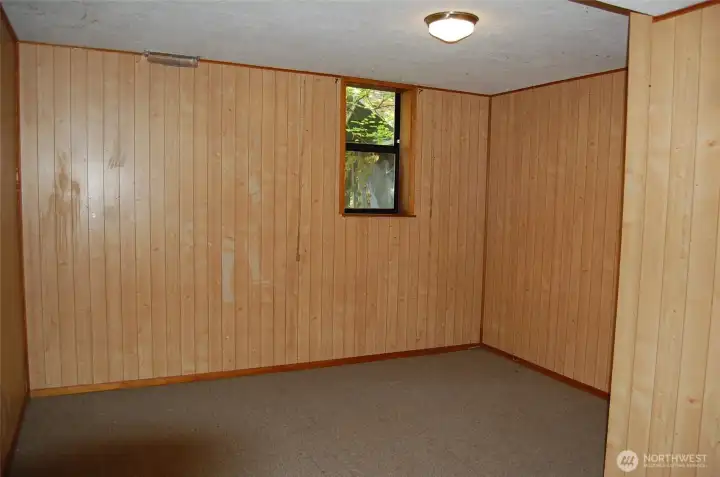 Lower level 2nd bedroom -- could also be primary bedroom.