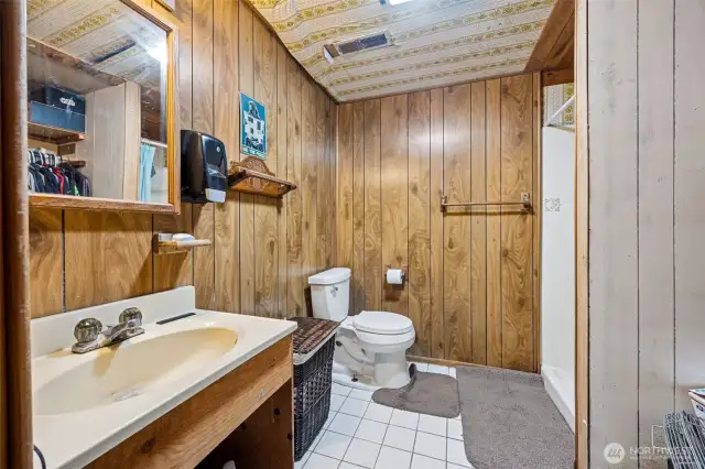 Lower level 3/4 bath.