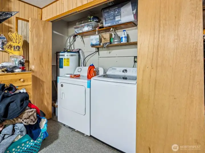 Utility closet on lower level.