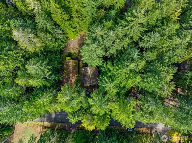 Aerial view of property -- this is 2 lots totaling .41 acres.
