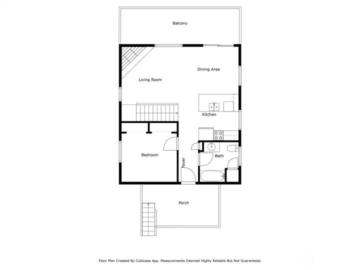 Main level floor plan.