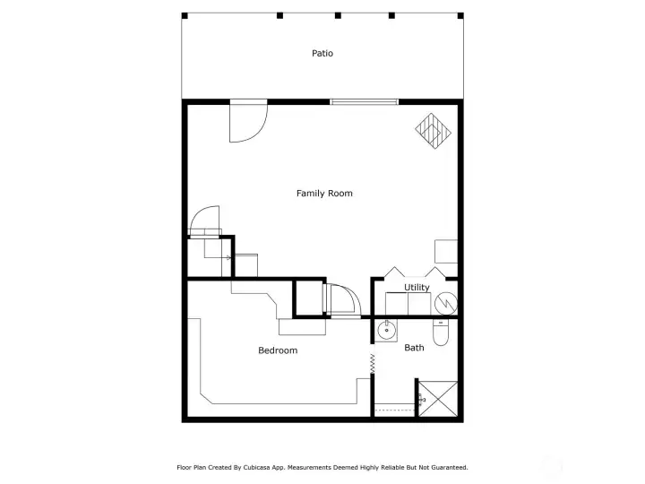 Lower level floor plan.