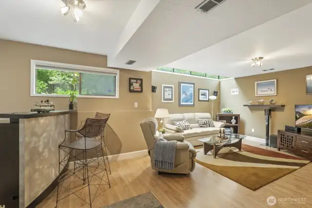 Lots of room for games, hobbies, media room, etc.