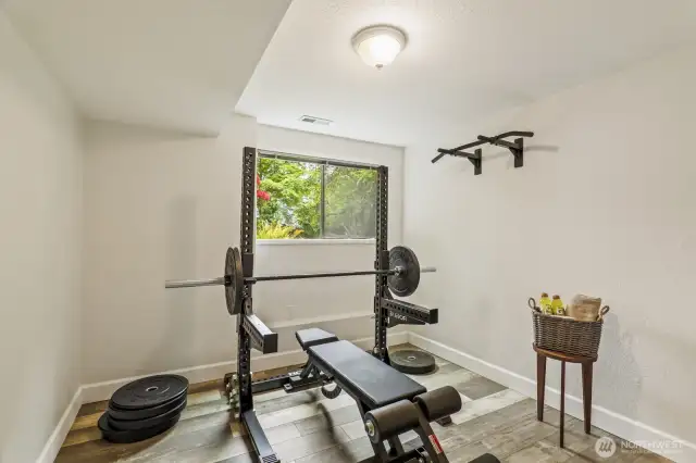 Downstairs 4th bedroom. Perfect for guests, teen suite, or even rental income?