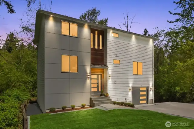 Style and luxury are nestled on the private, wooded 1.7 acres.