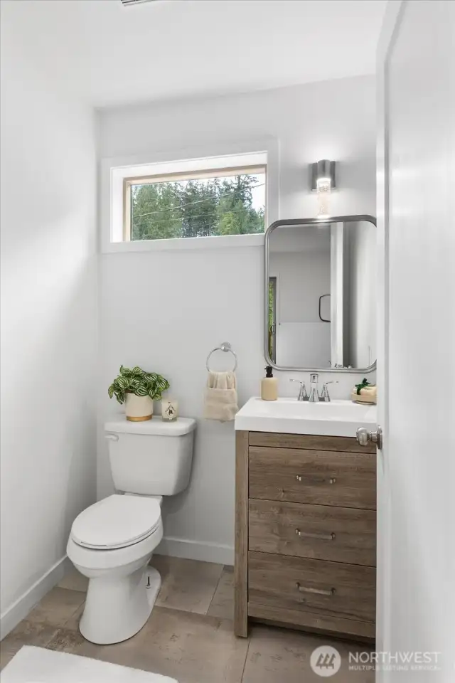 Main floor powder room.
