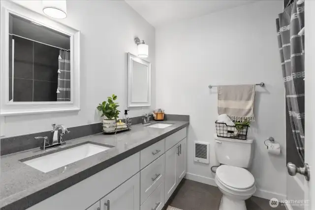 Full bath upstairs.