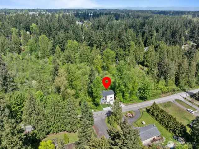1.7 acres of wooded property that is hard to find in Seattle, Everett, or the eastside.