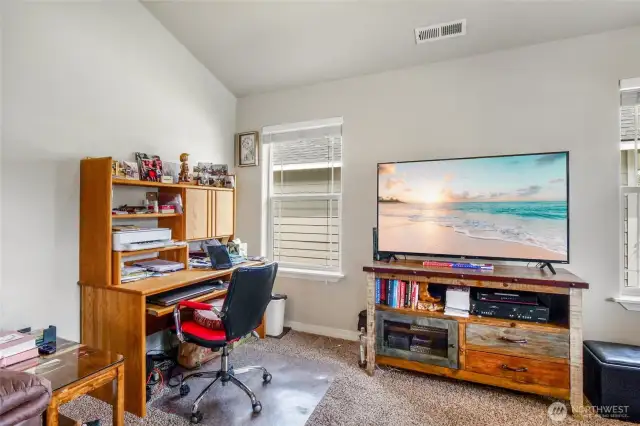 Office nook in the living room.
