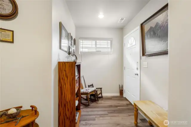 Another view of the spacious entryway foyer by the garage.
