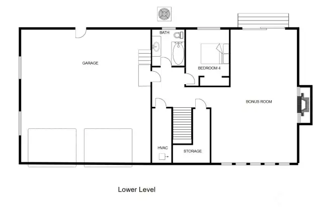 Lower Level includes- great room, 1bedroom and 1bath.