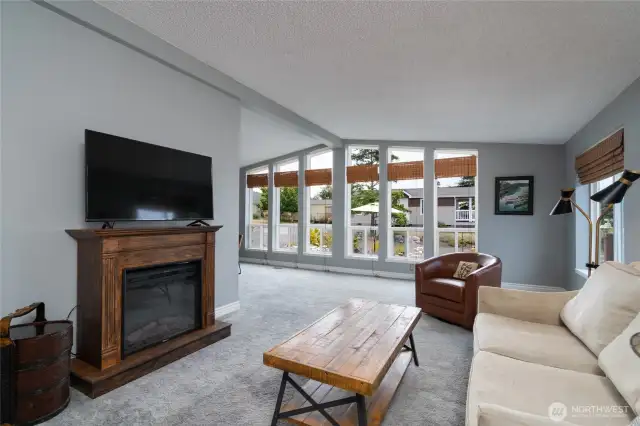 Enter to spacious living area