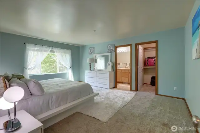 Primary bedroom with a beautiful layout and plenty of room