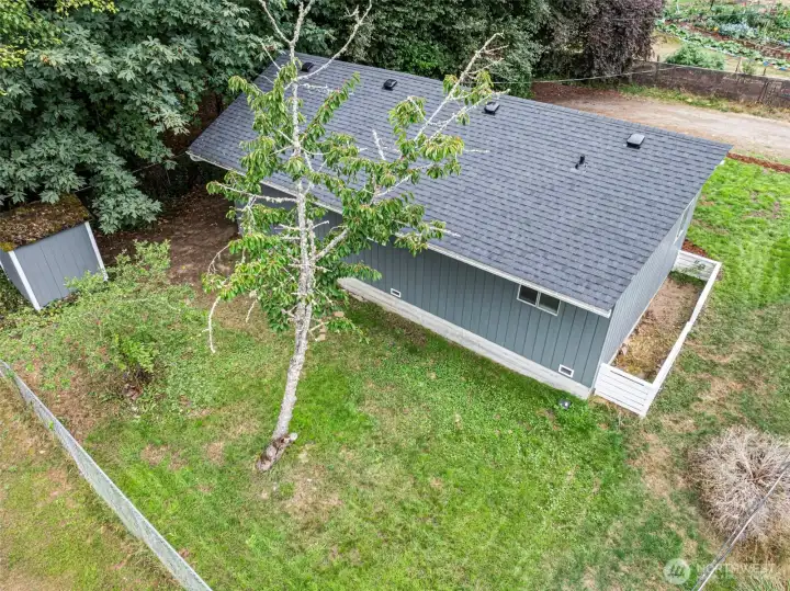 Partially-fenced yard