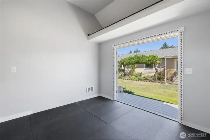 Creative Cottage features a small loft!