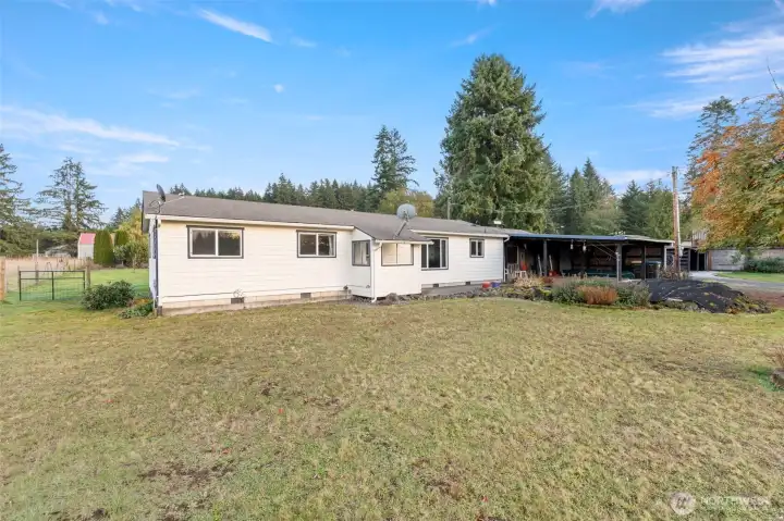 View from the front yard