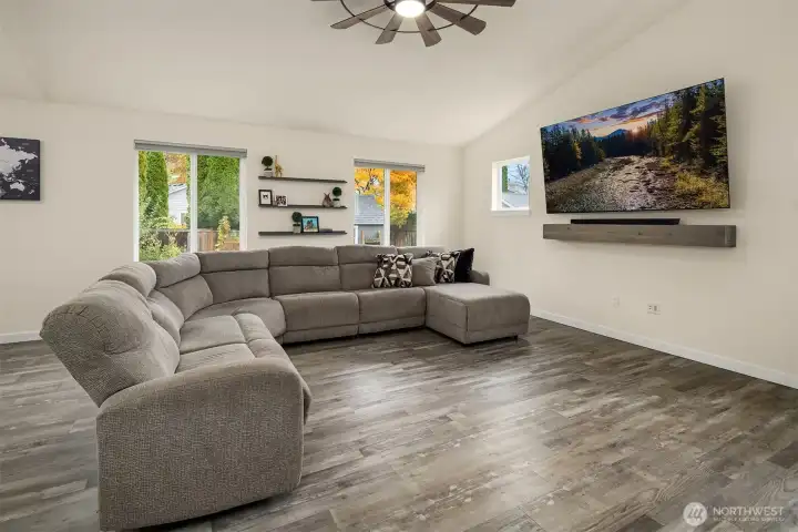 Lots of natural light and space for your large furniture