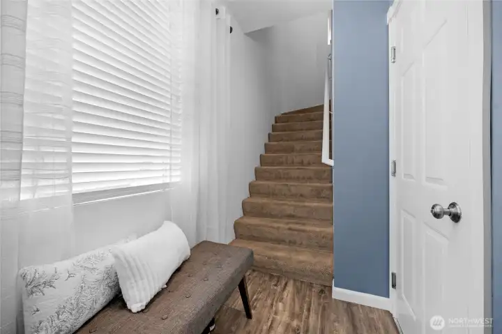 Entry to the unit-garage enters into here