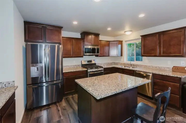 Stainless steel appliances-kitchen