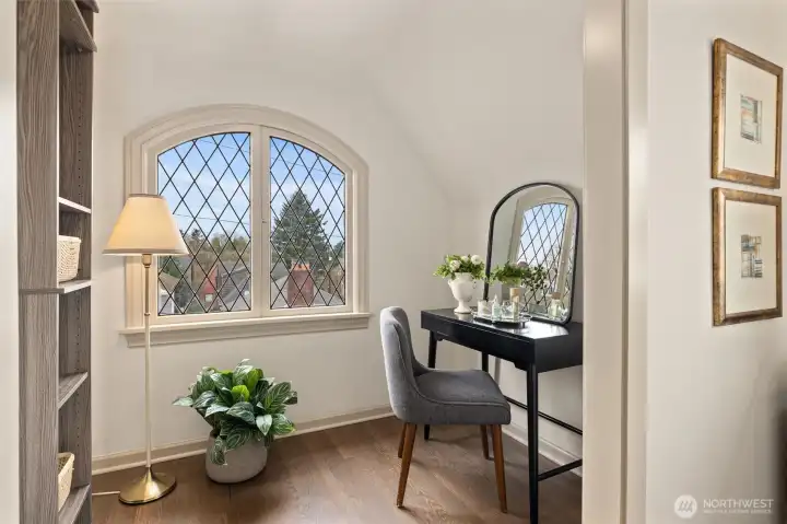 Walk In closet in the primary. Closet System waiting for the Buyer's personal customization.