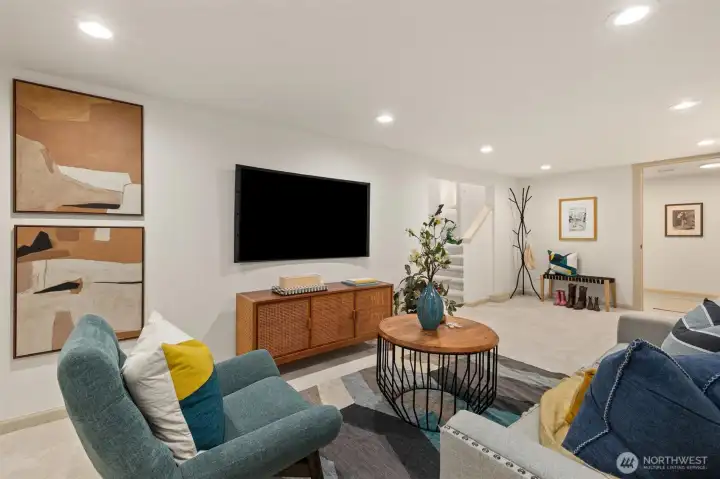 Lower Level great room.