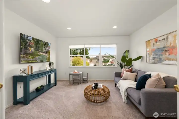 Double doors to bonus/theatre room or 4th bedroom.