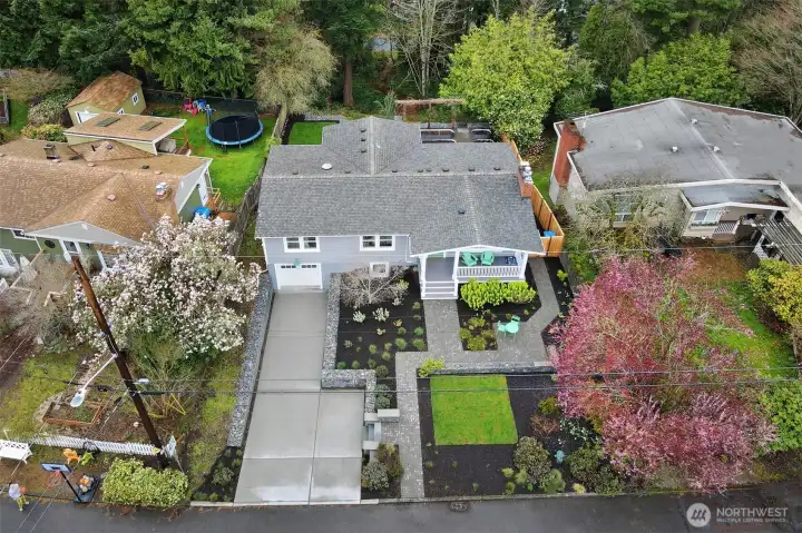 The spacious 12,200 lot gives you abundant room for gardens, pets or play.